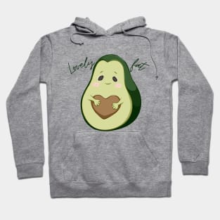 Lovely Fat Avocado - Dark Text Hoodie